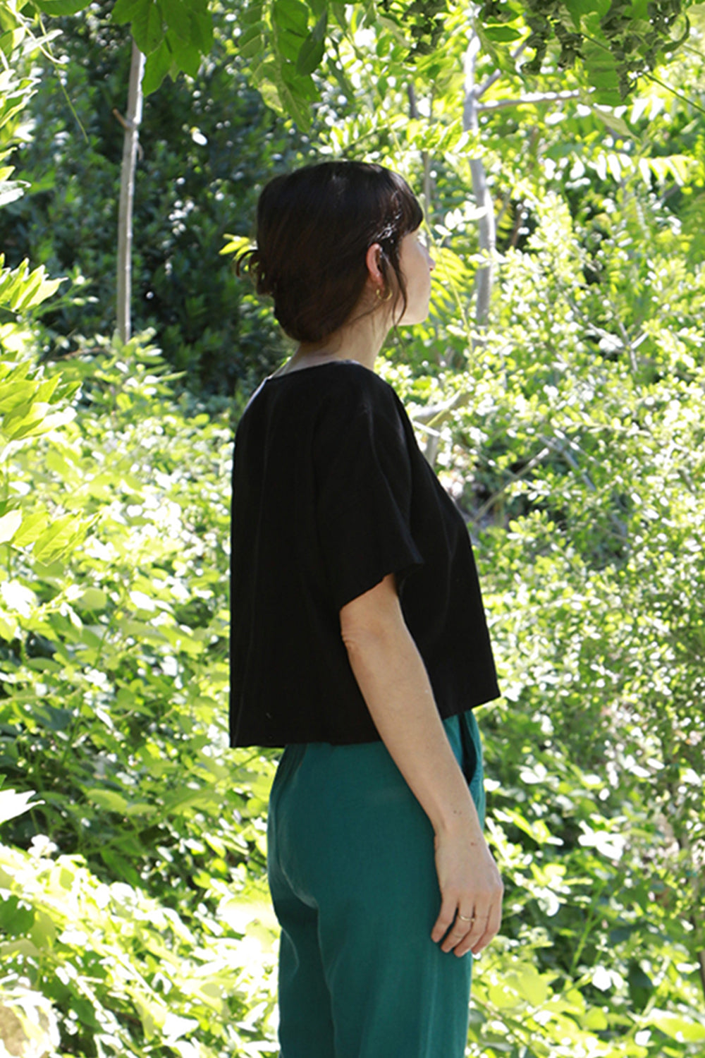 トップス R&D.M GAUZE BORDER DROP SHOULDER SHIRT COS Shoulder Drop T-Shirt | endource