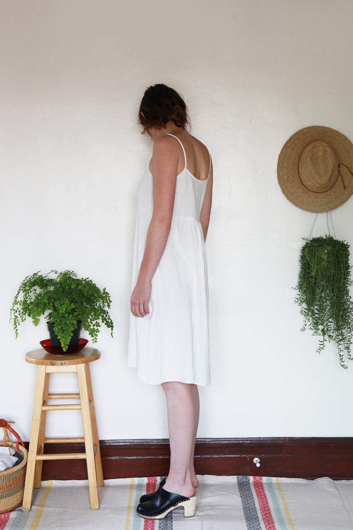 Strap DressIvory Cotton - L – Me & Arrow